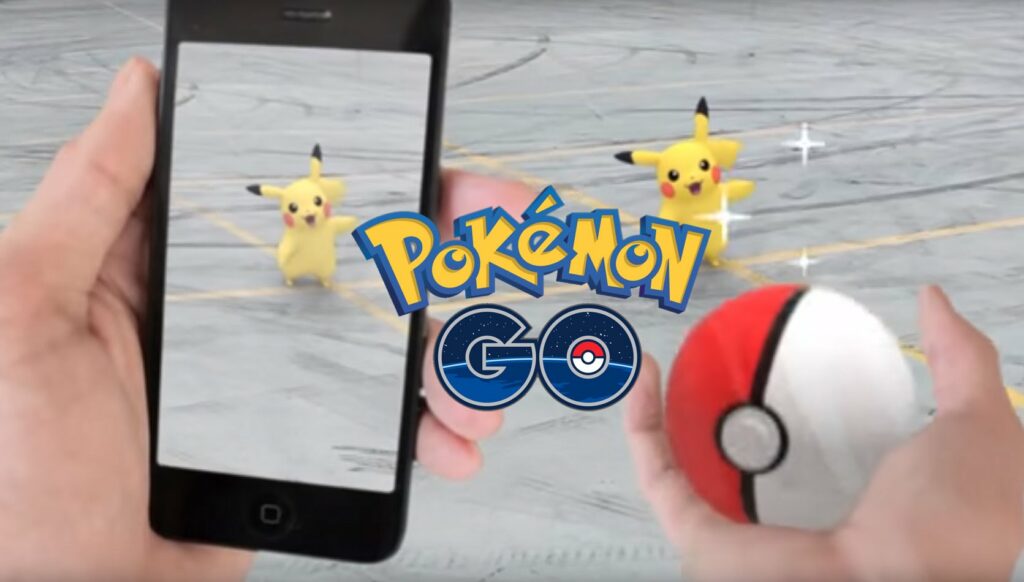 Pokemon GO on an iphone