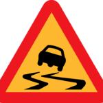 Road Warning Sign Hyperbole