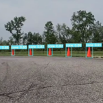 A screenshot of Coneslayer neural net inference on traffic cones next to a racetrack